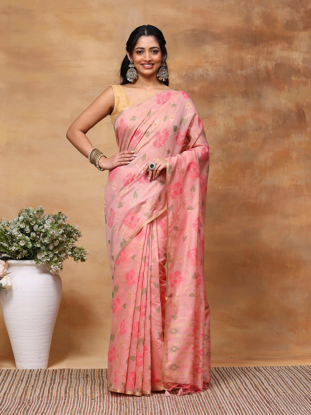 Woven Design Tussar Silk Saree