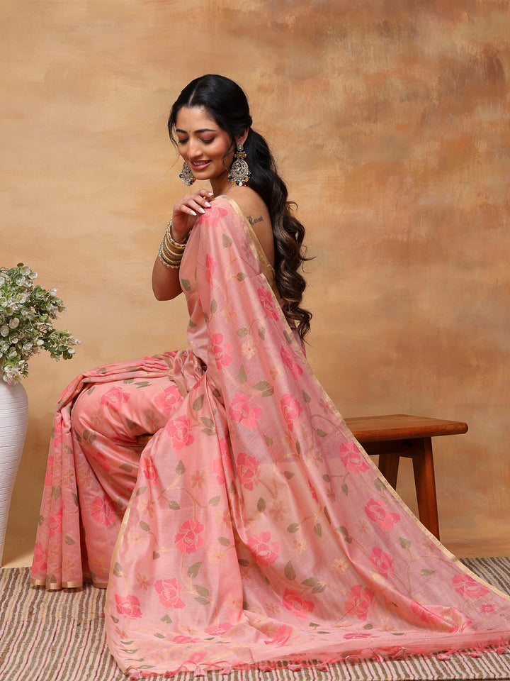 Woven Design Tussar Silk Saree