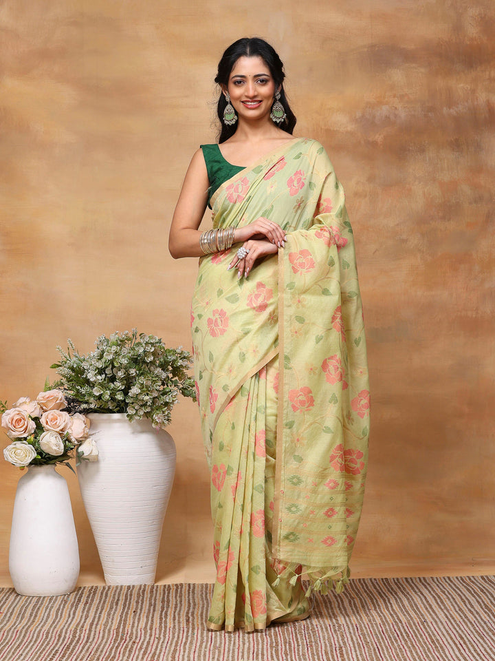 Woven Design Tussar Silk Saree