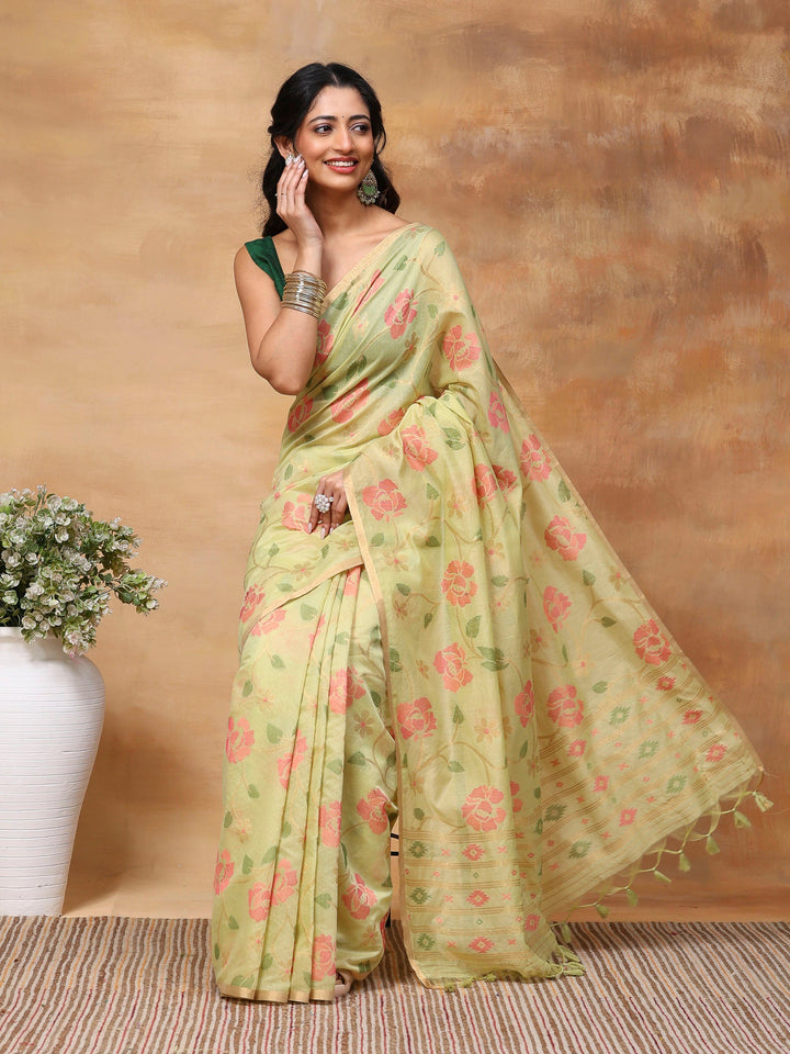Woven Design Tussar Silk Saree