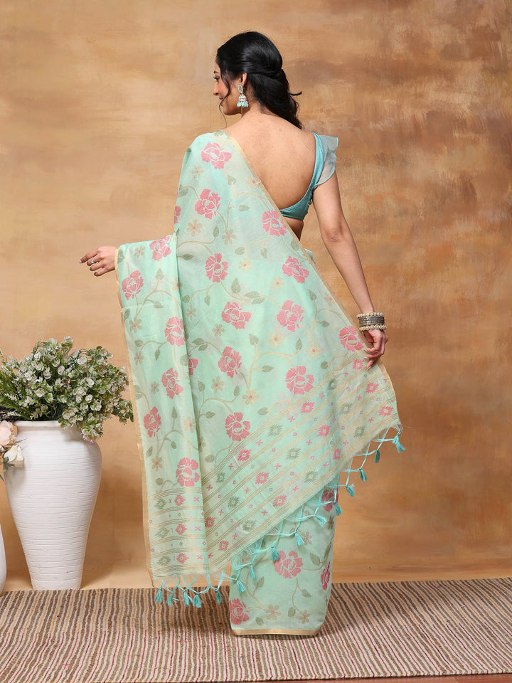 Woven Design Tussar Silk Saree
