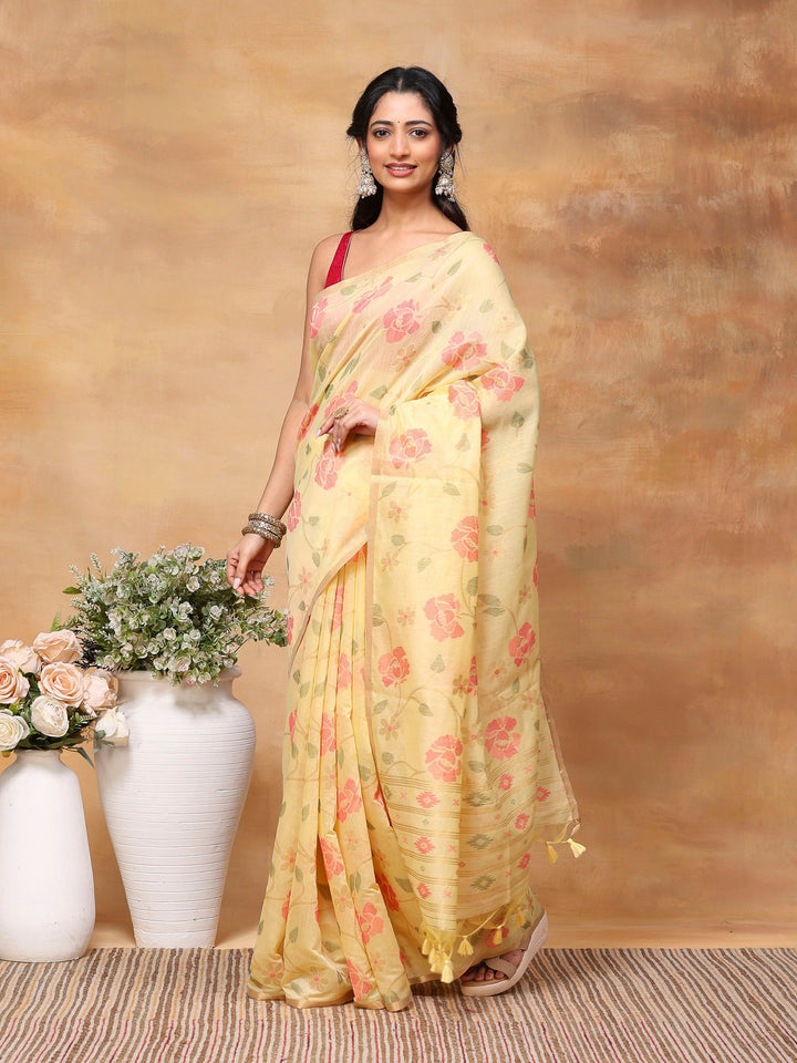 Woven Design Tussar Silk Saree