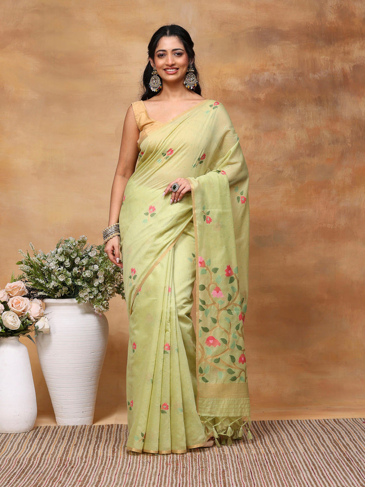 Woven Design Tussar Silk Saree