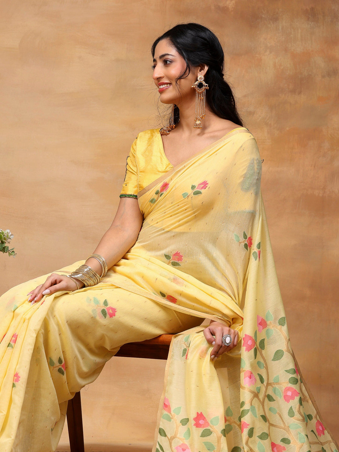 Woven Design Tussar Silk Saree