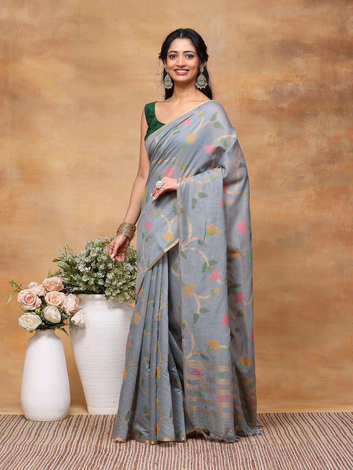 Woven Design Tussar Silk Saree