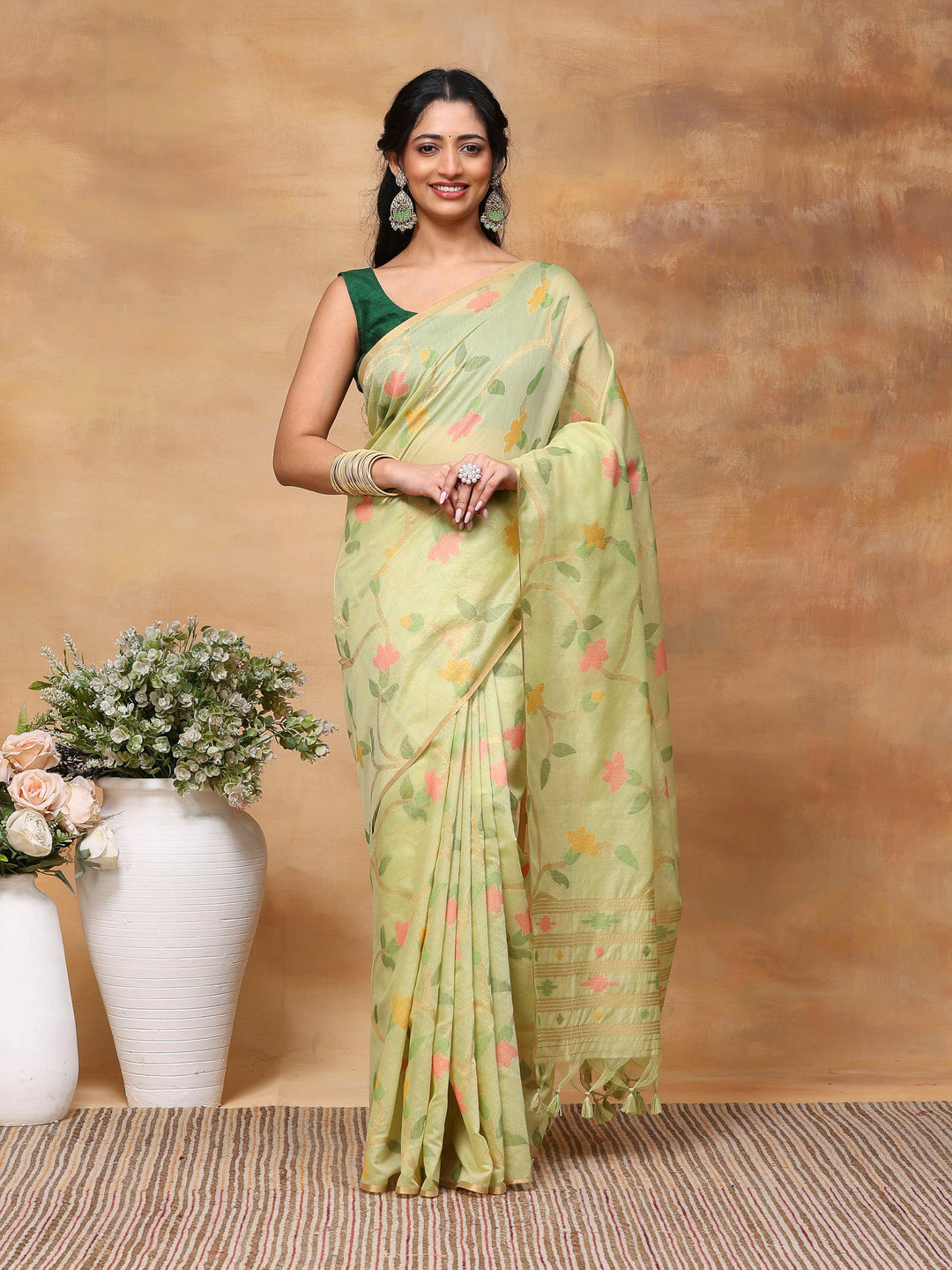 Woven Design Tussar Silk Saree
