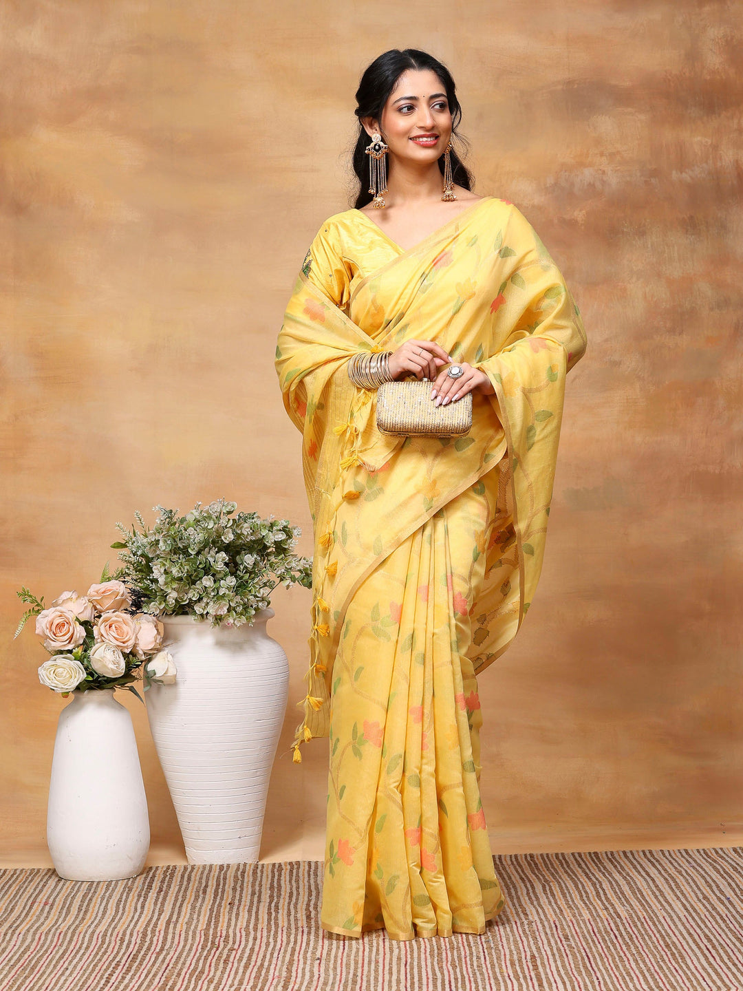 Woven Design Tussar Silk Saree