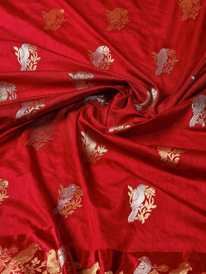 Wine Woven Design Art Silk Saree