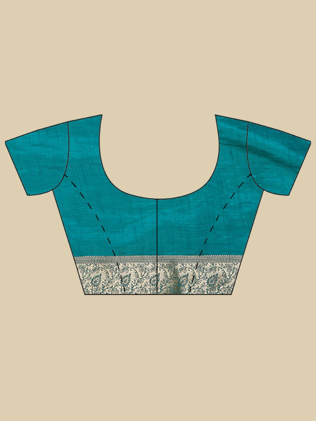 Lake Blue Woven Design Art Silk Saree