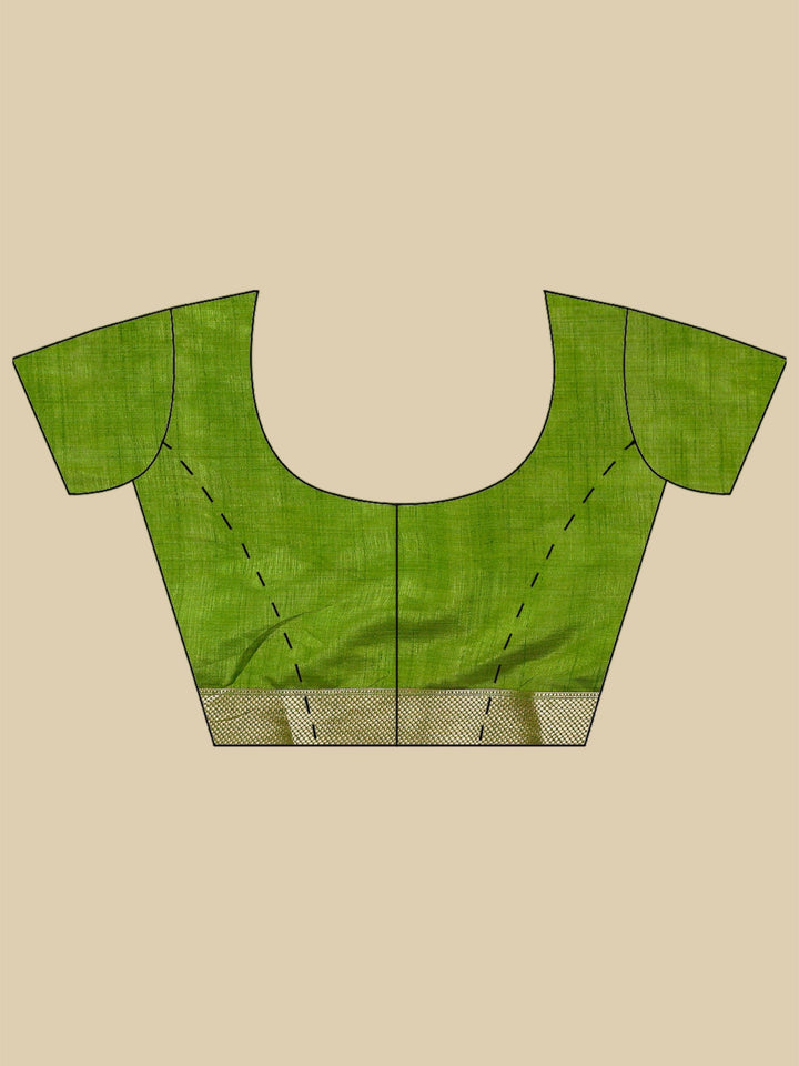 Parrot Green Woven Design Art Silk Saree