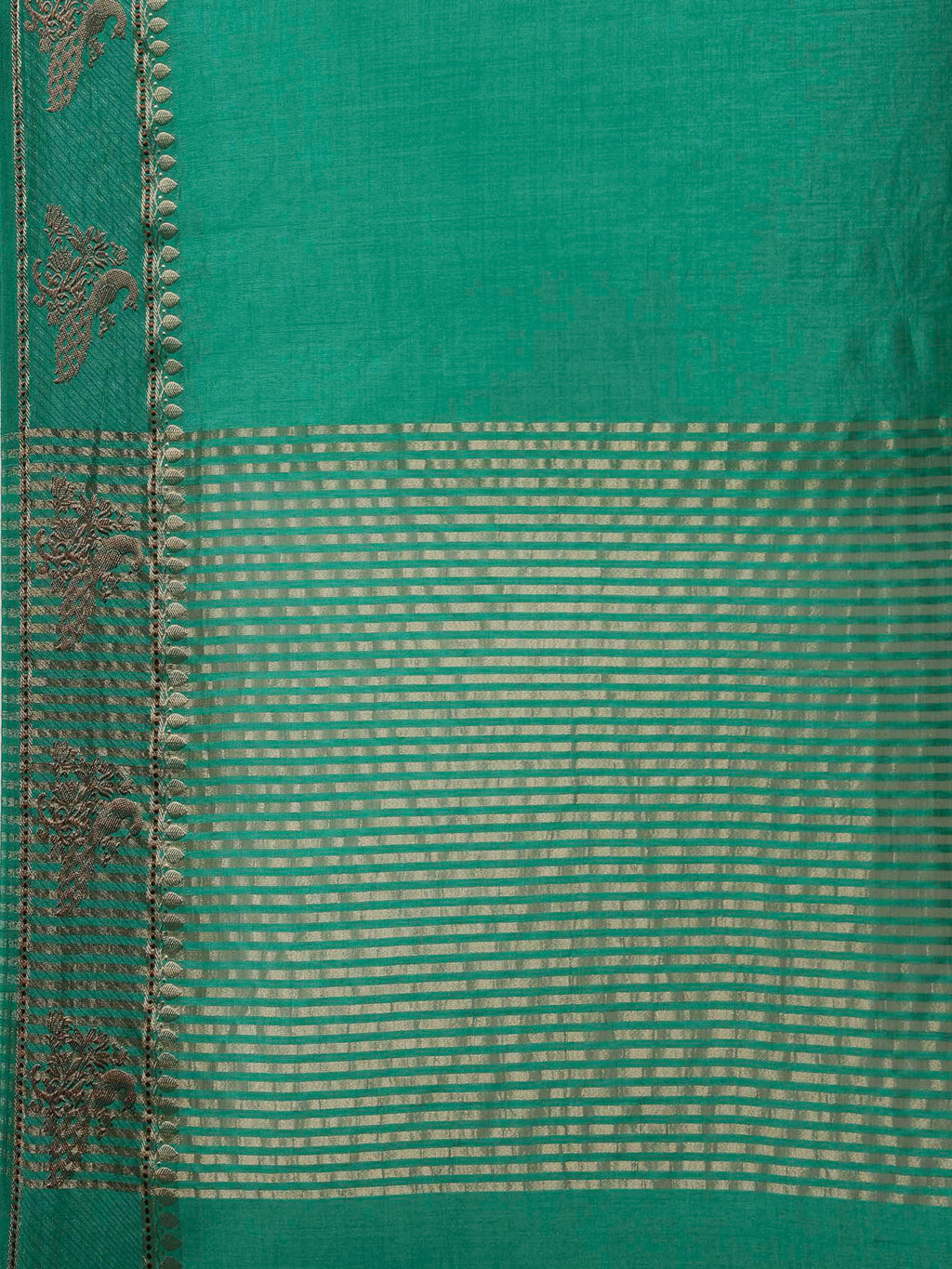Green Woven Design Art Silk Saree
