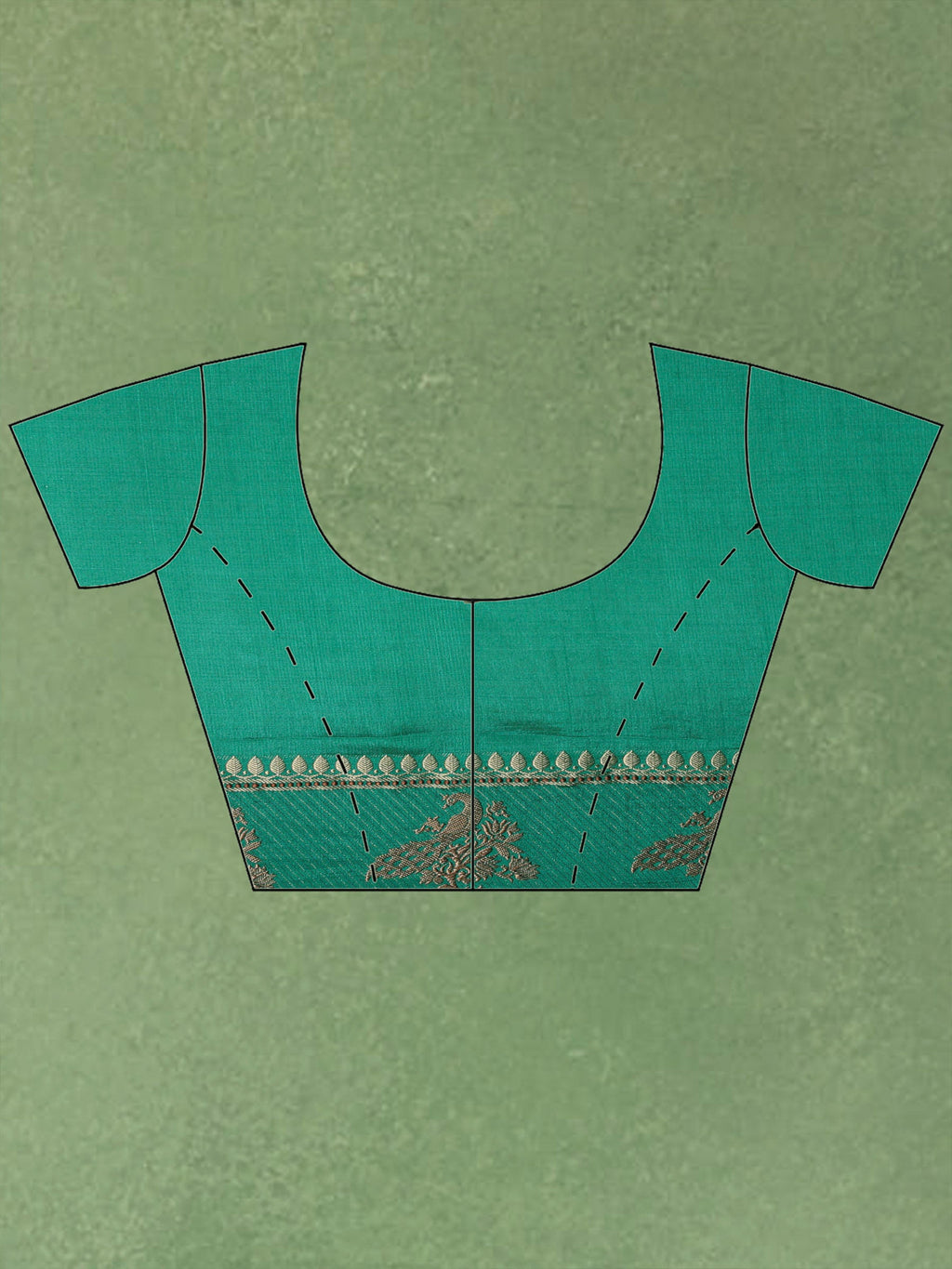 Green Woven Design Art Silk Saree