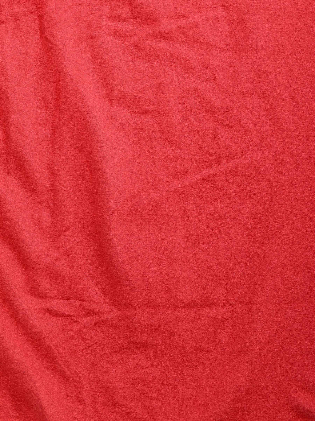 Red Zari Booti Art Silk Saree