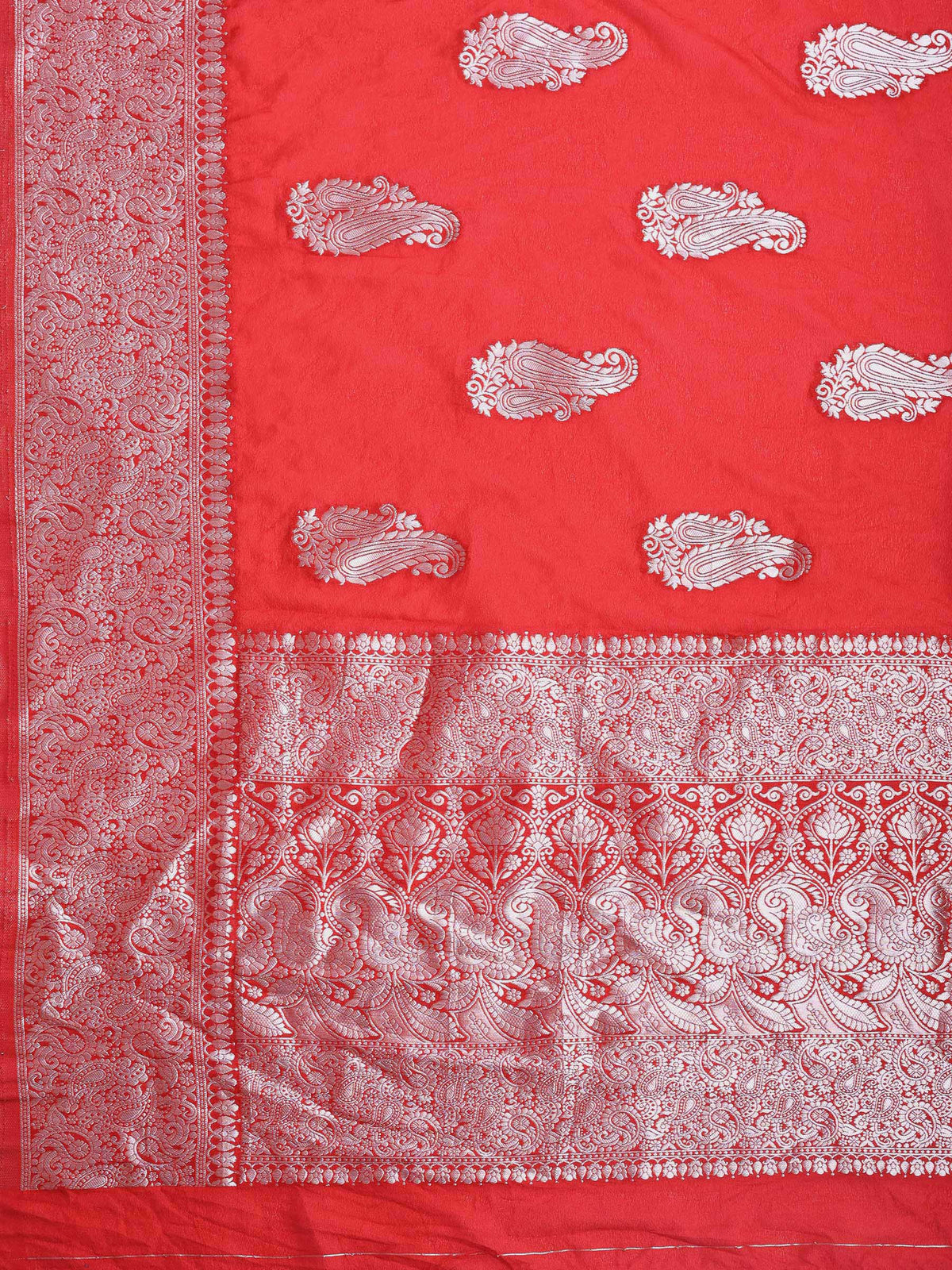 Maroon Woven Design Art Silk Saree