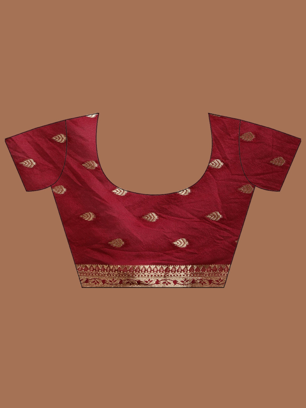 Magenta Zari Booti Art Silk Saree