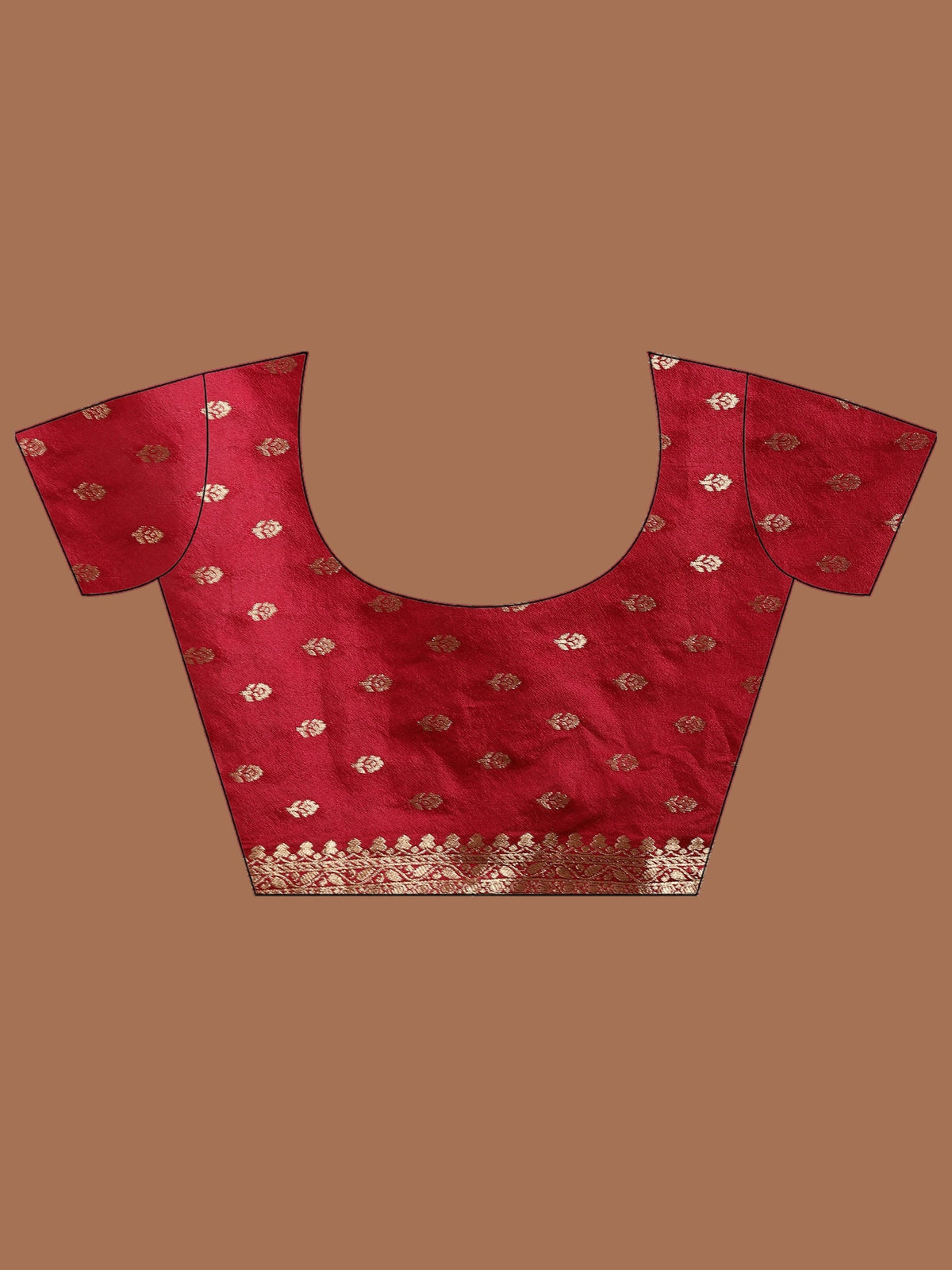 Rani Zari Booti Art Silk Saree