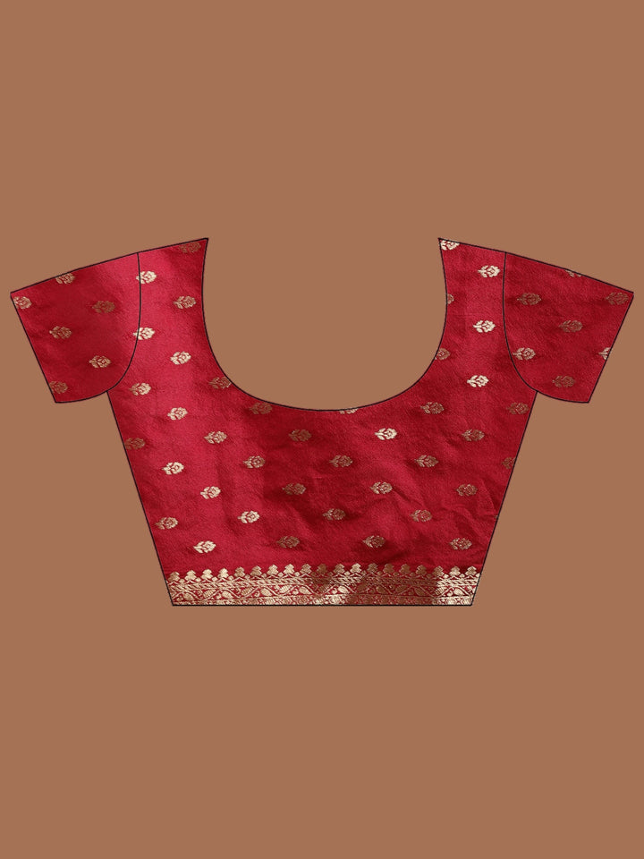 Rani Zari Booti Art Silk Saree