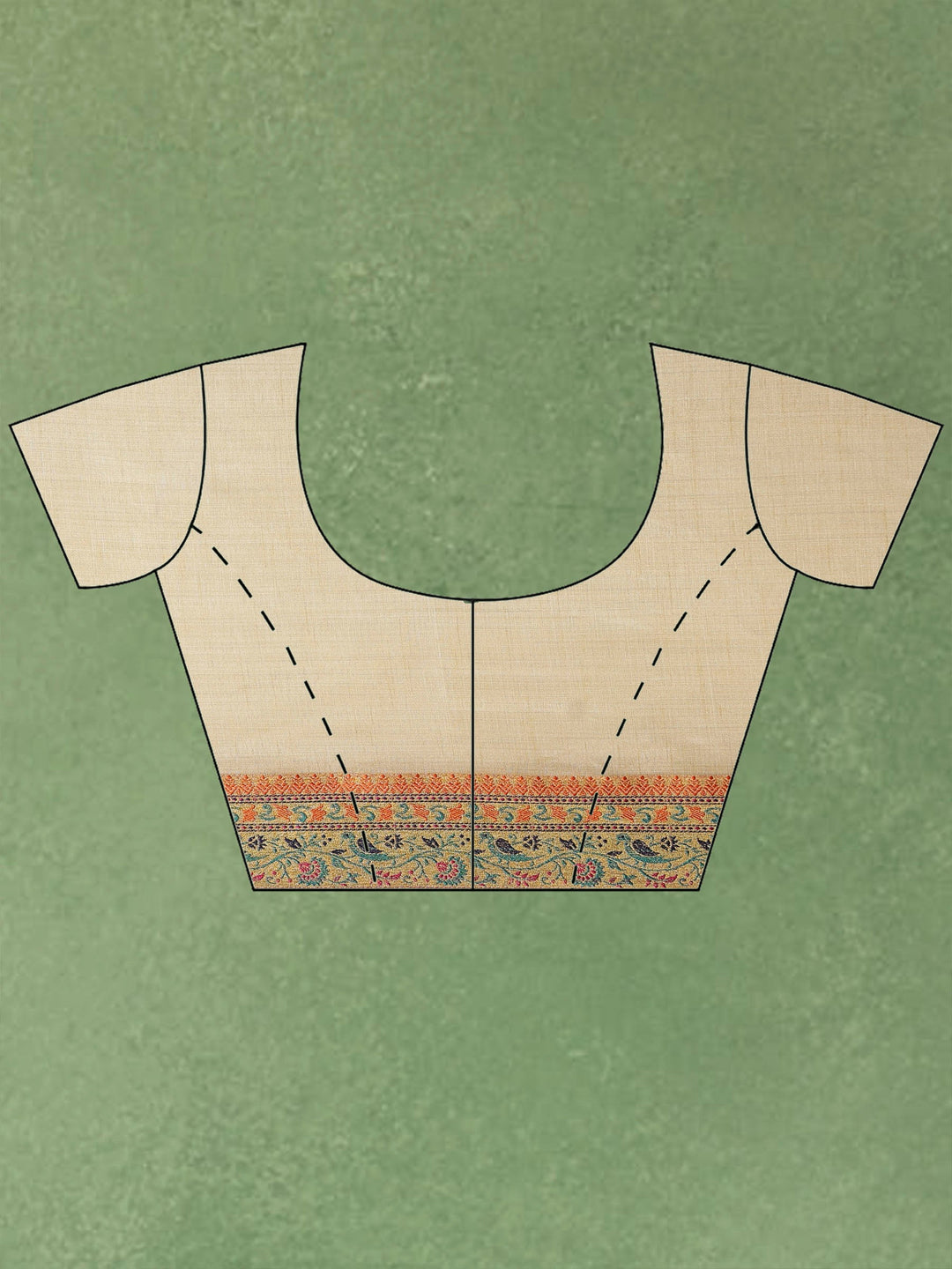 Beige Woven Design Art Silk Saree
