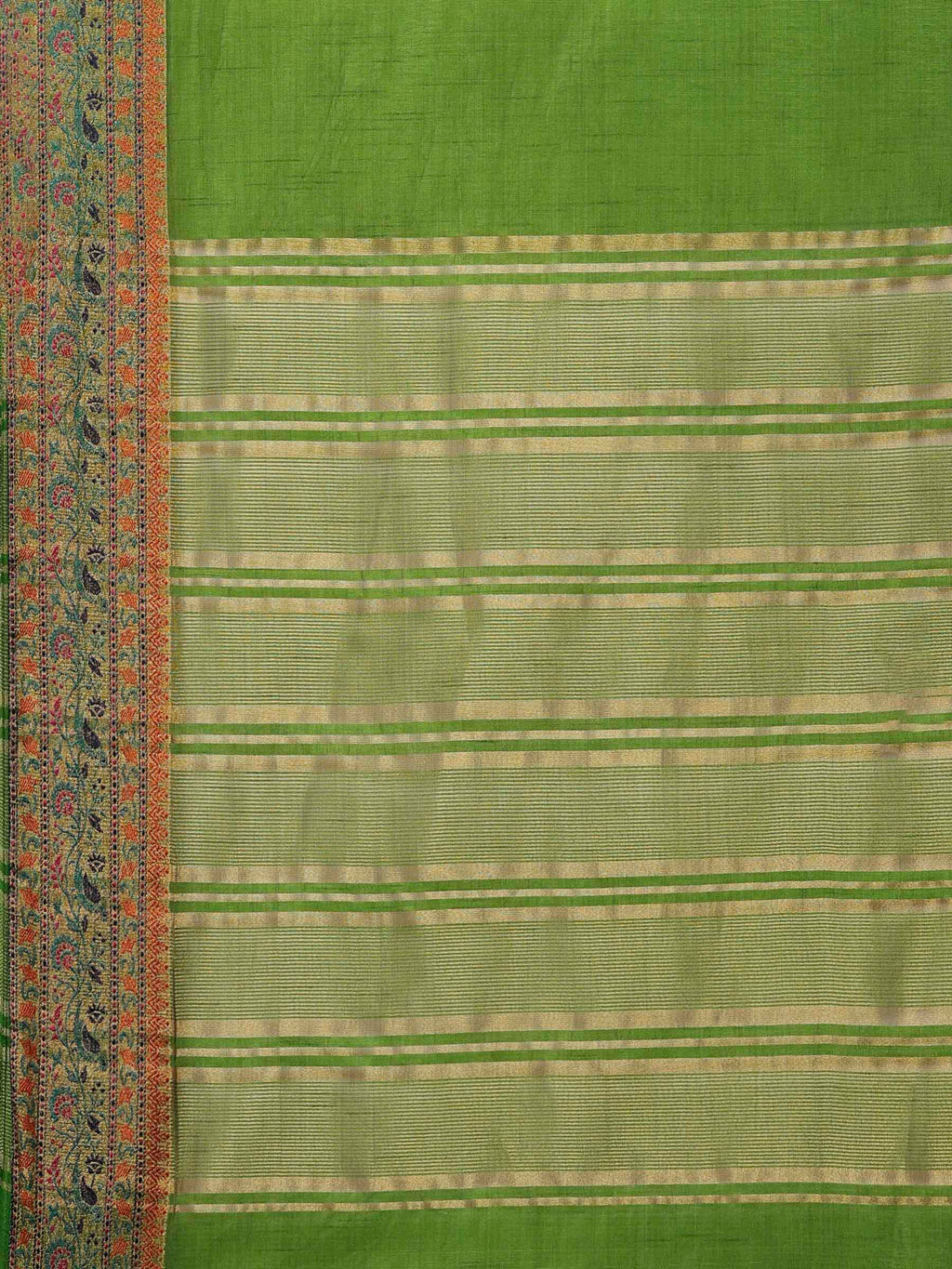 Green Woven Design Art Silk Saree