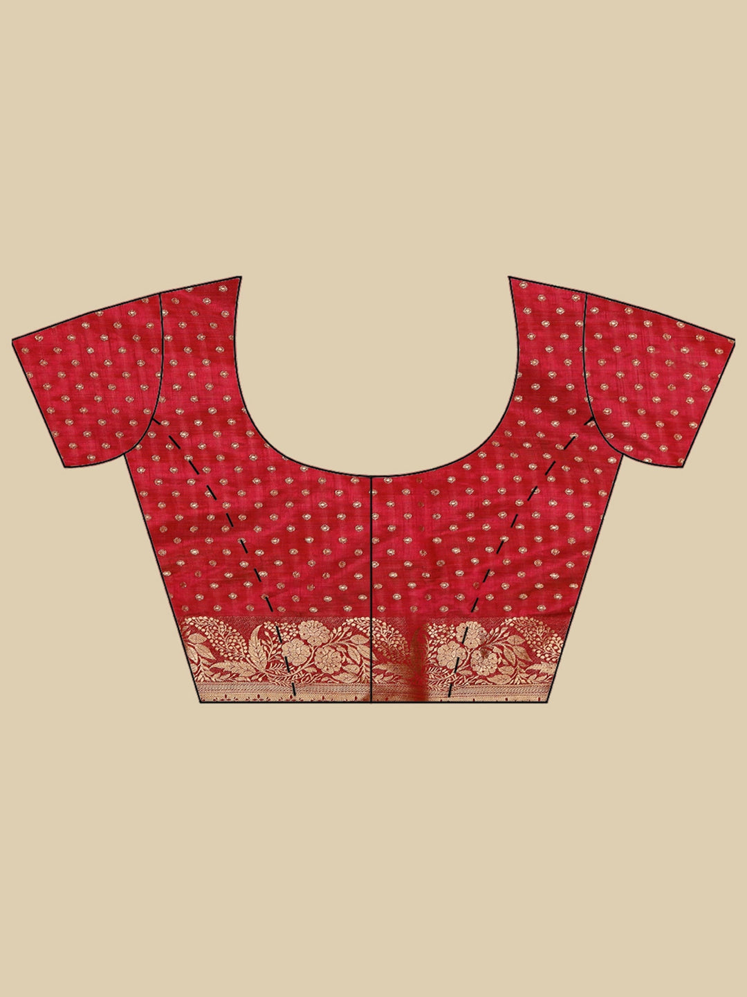 Wine Woven Design Art Silk Saree