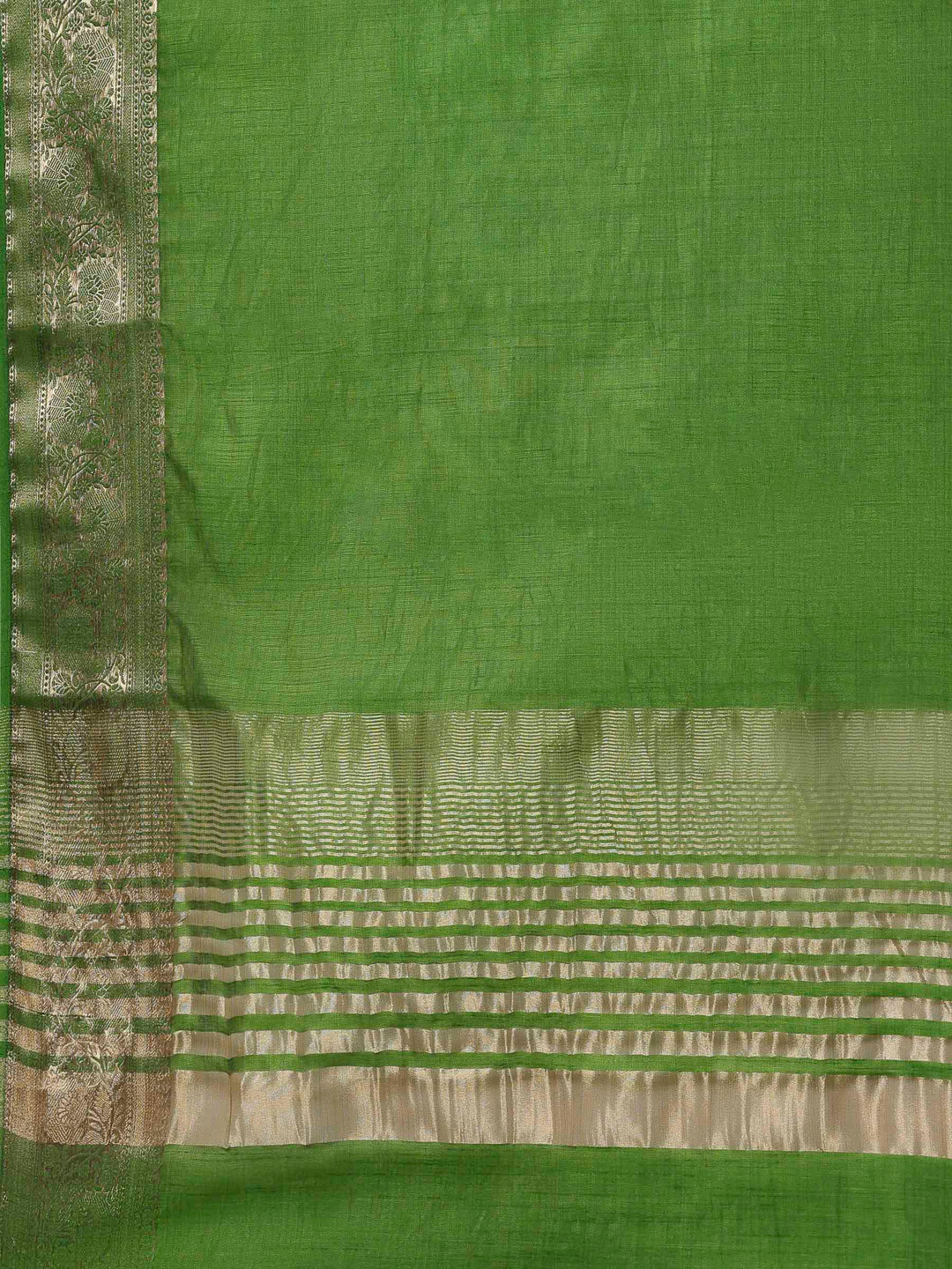 Green Woven Design Art Silk Saree