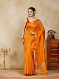 Mustard Woven Design Art Silk Saree