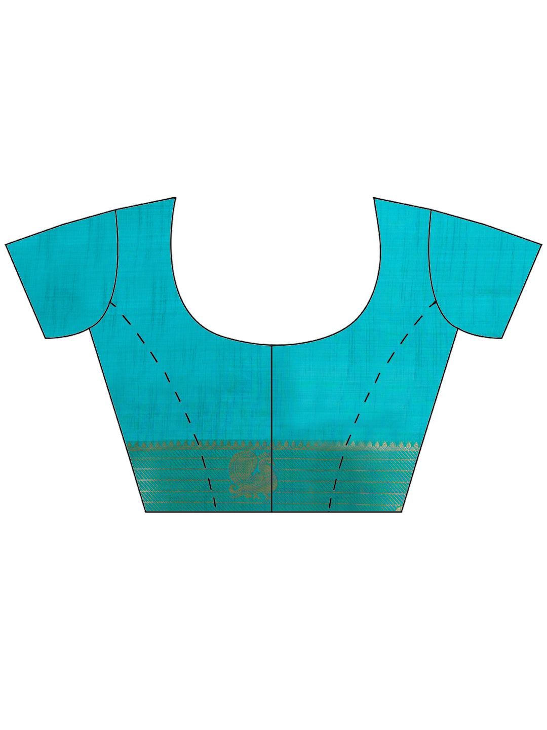 Lake Blue Woven Design Art Silk Saree