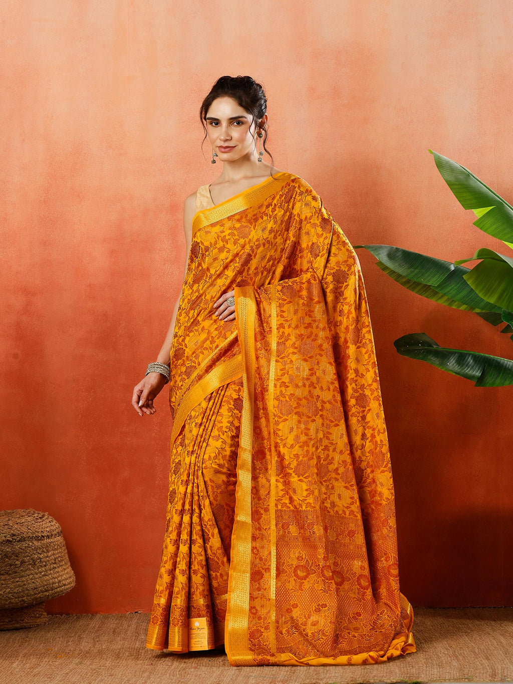 Woven Design Tussar Silk Saree