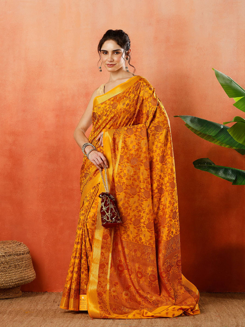 Woven Design Tussar Silk Saree