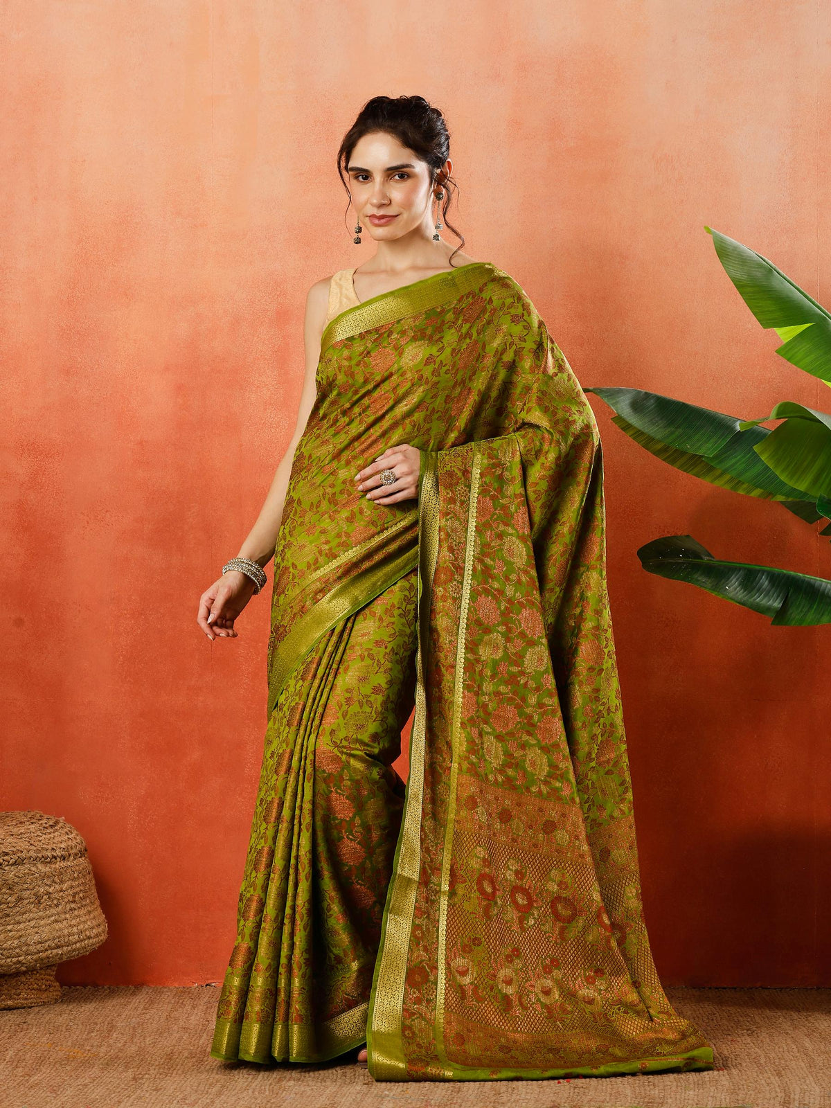Woven Design Tussar Silk Saree