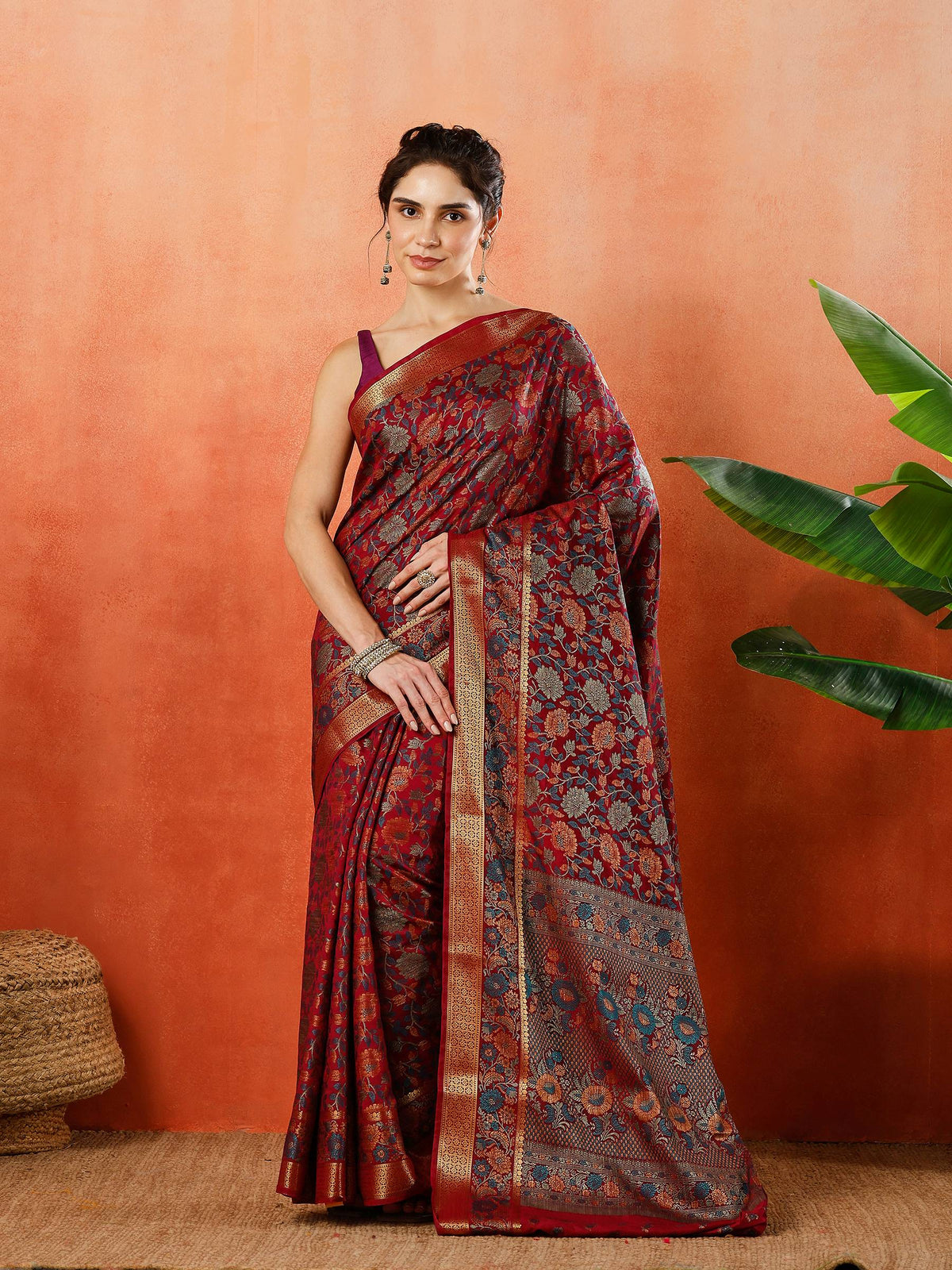 Woven Design Tussar Silk Saree