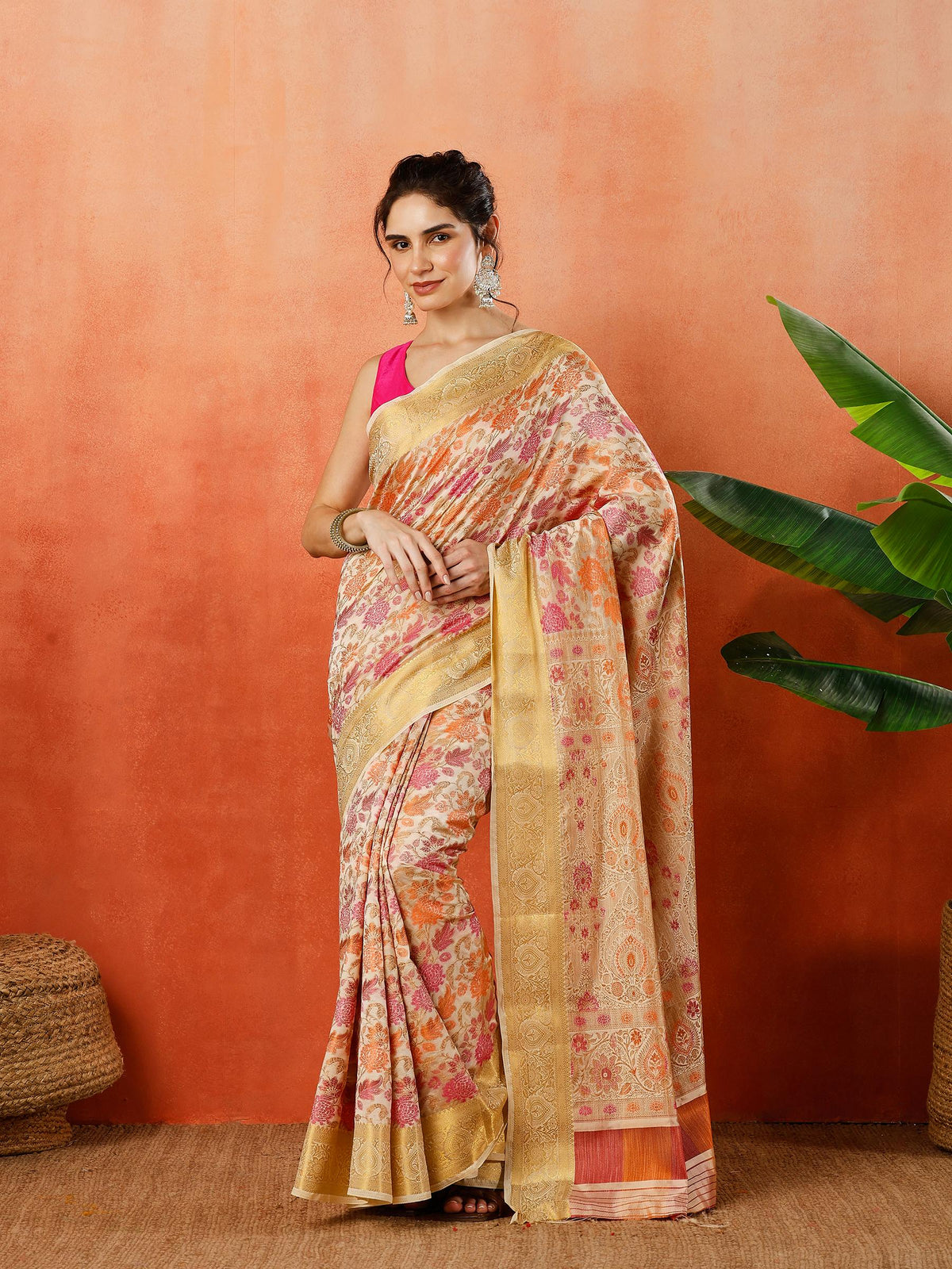 Woven Design Tussar Silk Saree