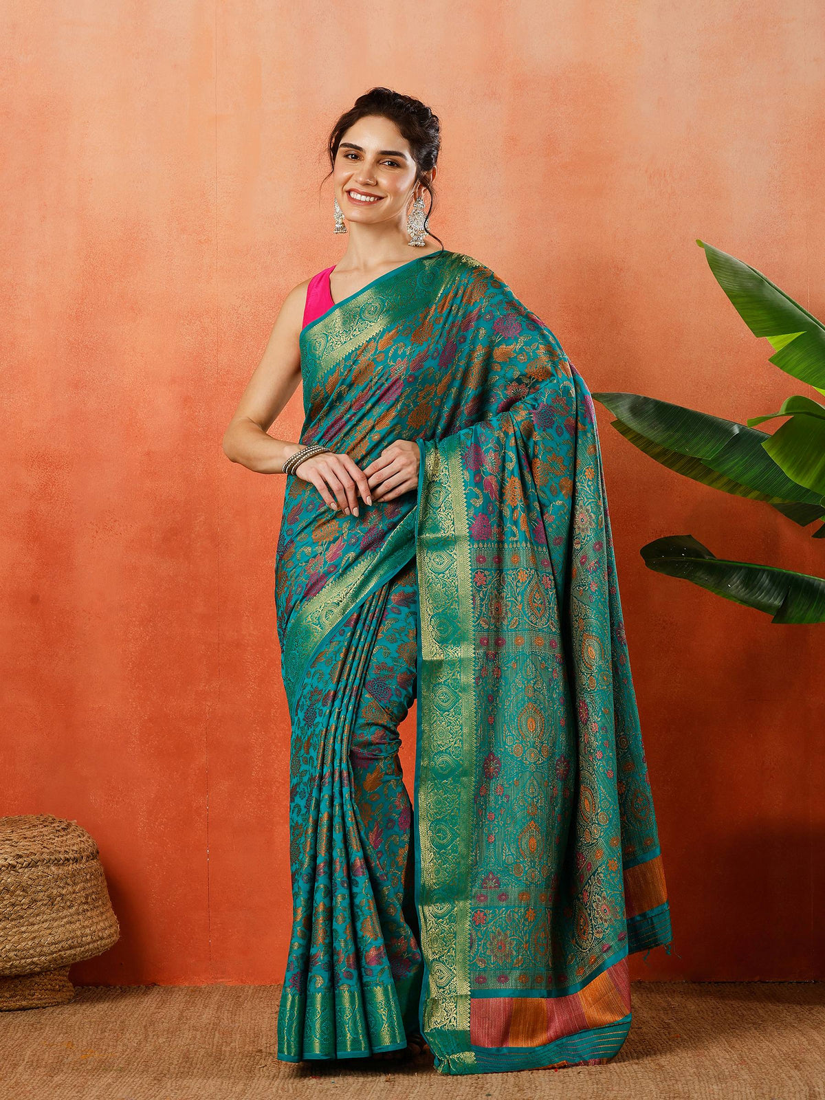 Woven Design Tussar Silk Saree