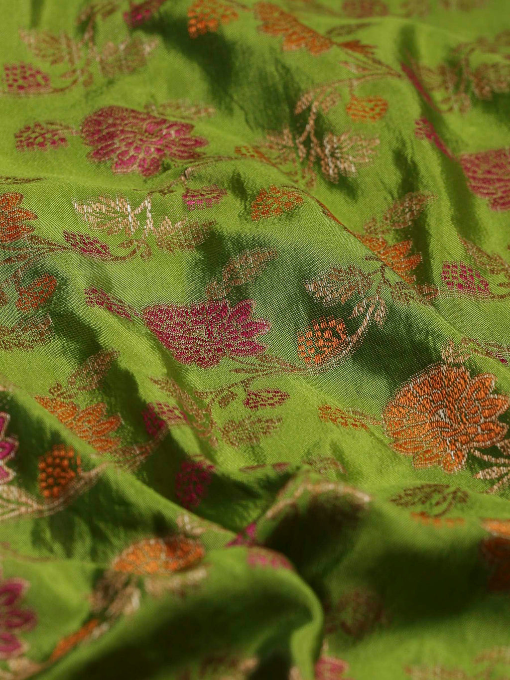 Green Woven Design Art Silk Saree