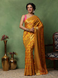 Mustard Woven Design Art Silk Saree