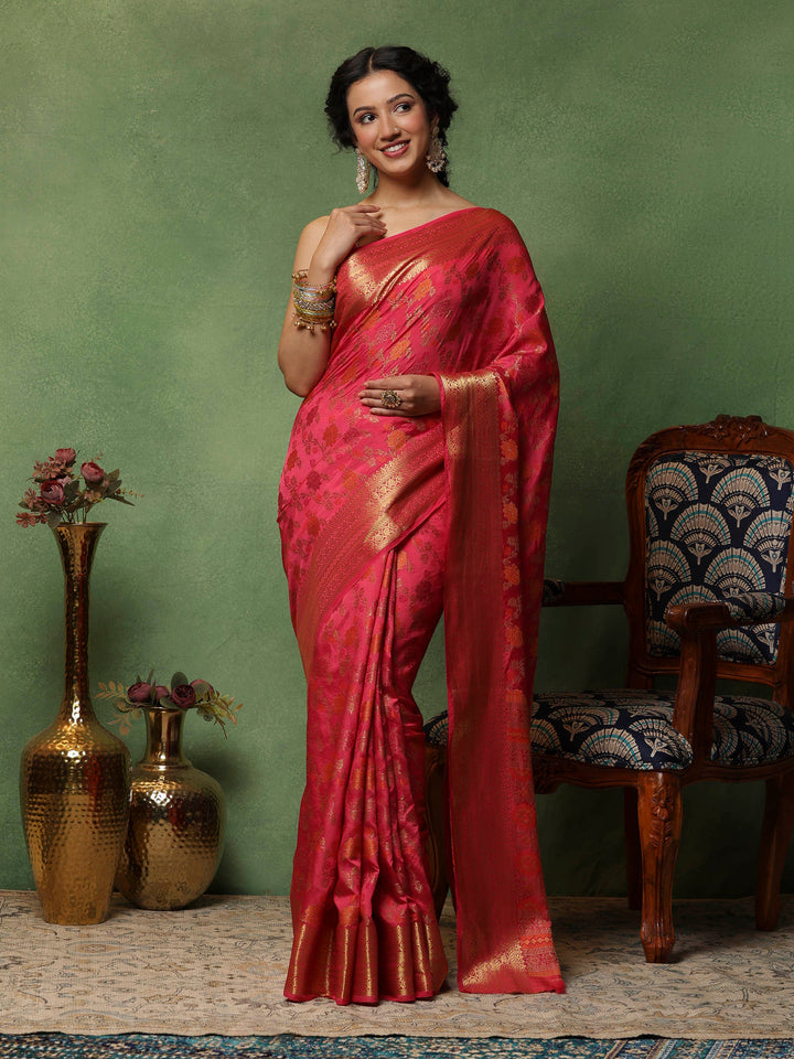 Rani Woven Design Art Silk Saree