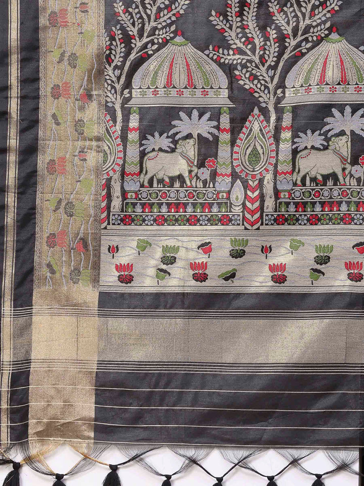 Woven Design Tussar Silk Saree