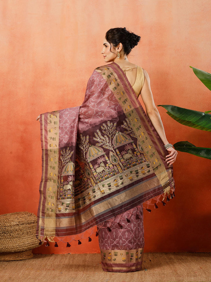 Woven Design Tussar Silk Saree