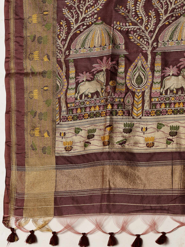 Woven Design Tussar Silk Saree