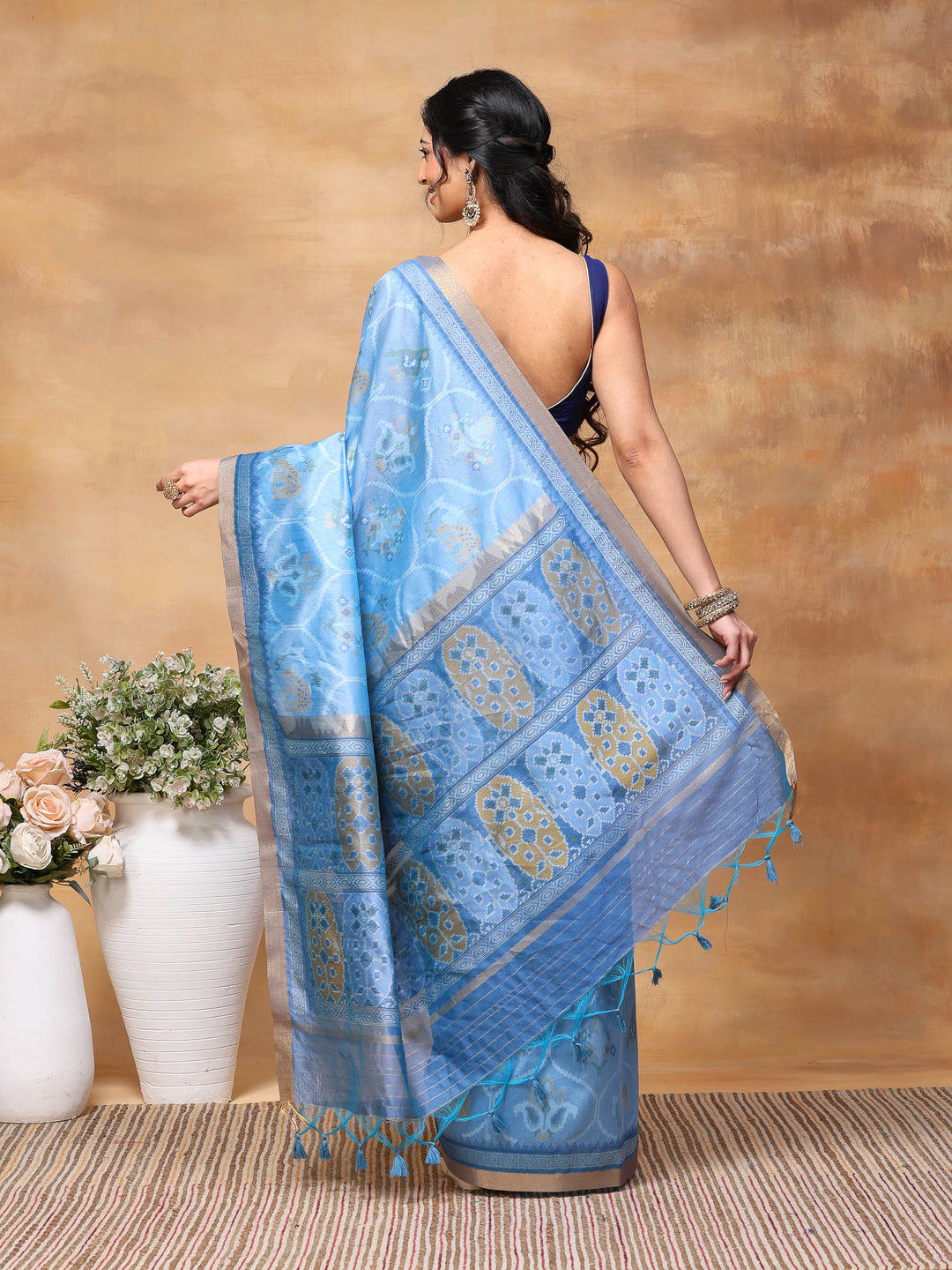 Woven Design Tussar Silk Saree