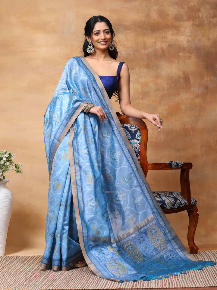 Woven Design Tussar Silk Saree