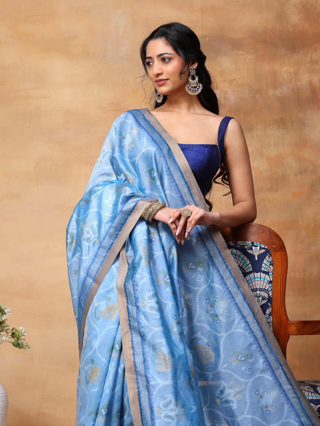 Woven Design Tussar Silk Saree