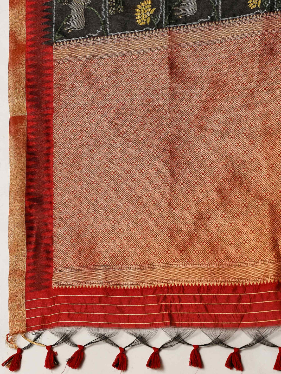Woven Design Tussar Silk Saree