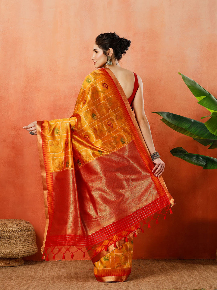 Woven Design Tussar Silk Saree