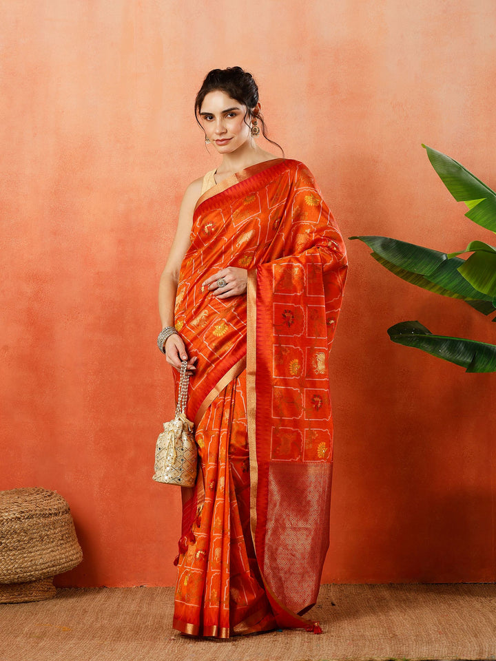 Woven Design Tussar Silk Saree