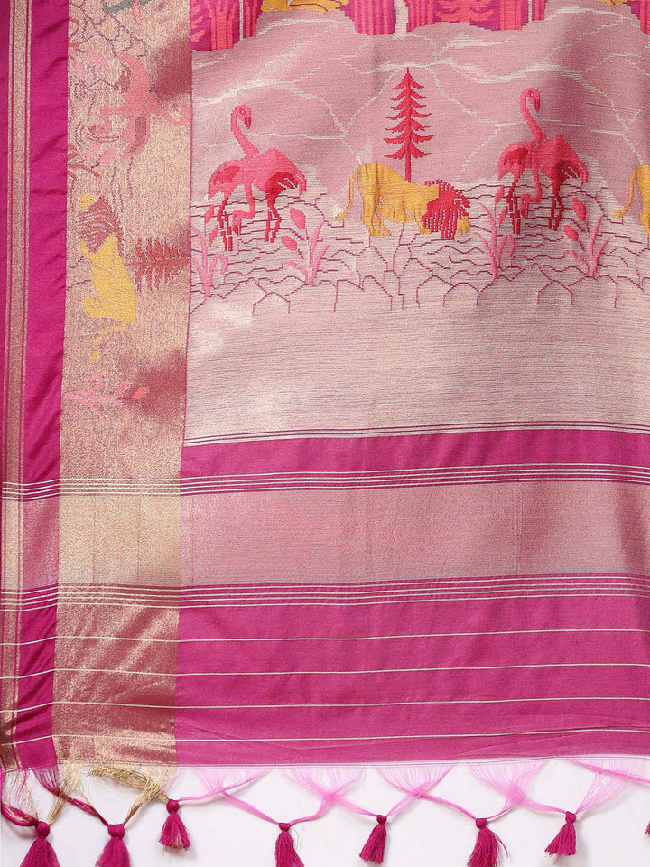 Woven Design Tussar Silk Saree