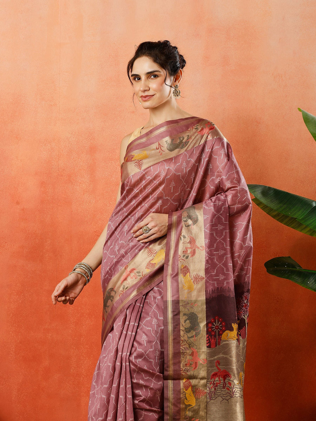Woven Design Tussar Silk Saree