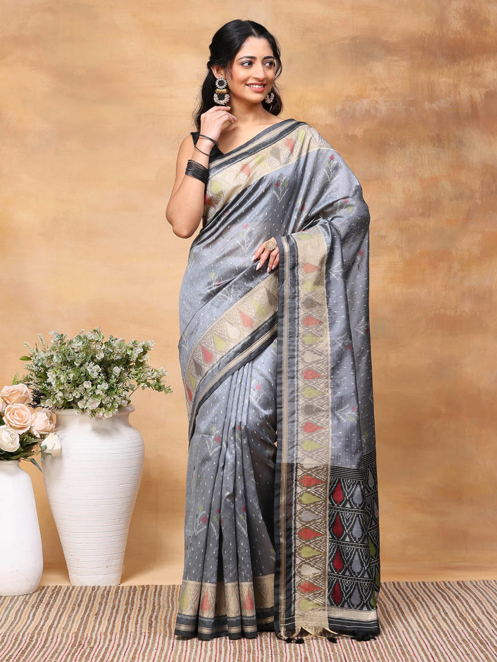 Woven Design Tussar Silk Saree