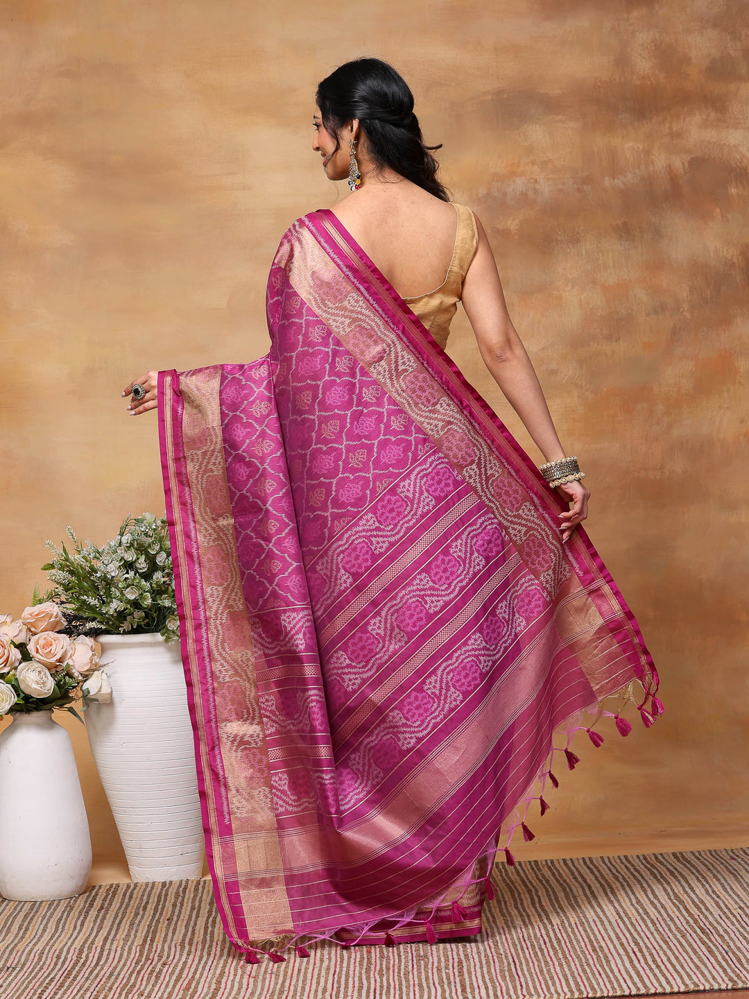 Woven Design Tussar Silk Saree