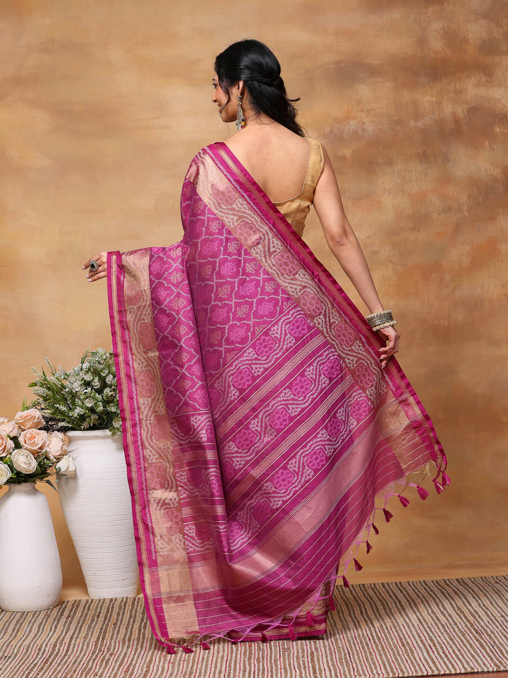 Woven Design Tussar Silk Saree